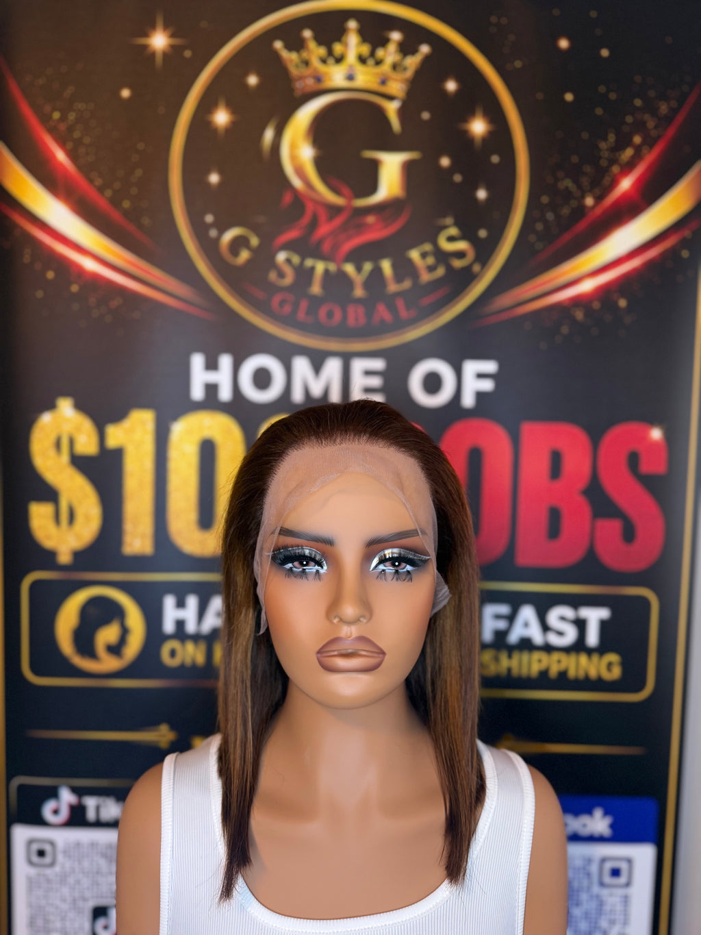 12 Inch Highlight Bob Wig