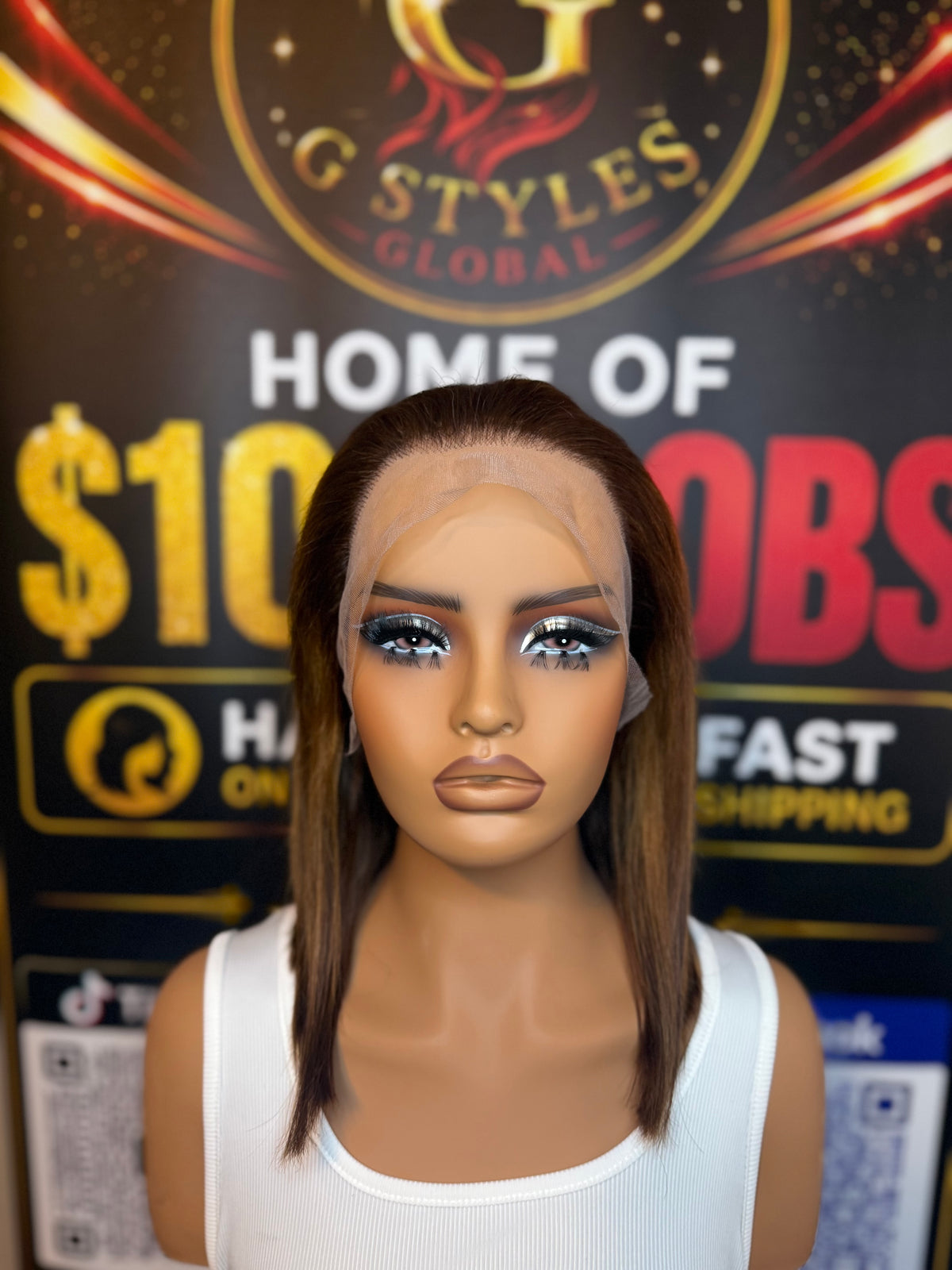 12 Inch Highlight Bob Wig