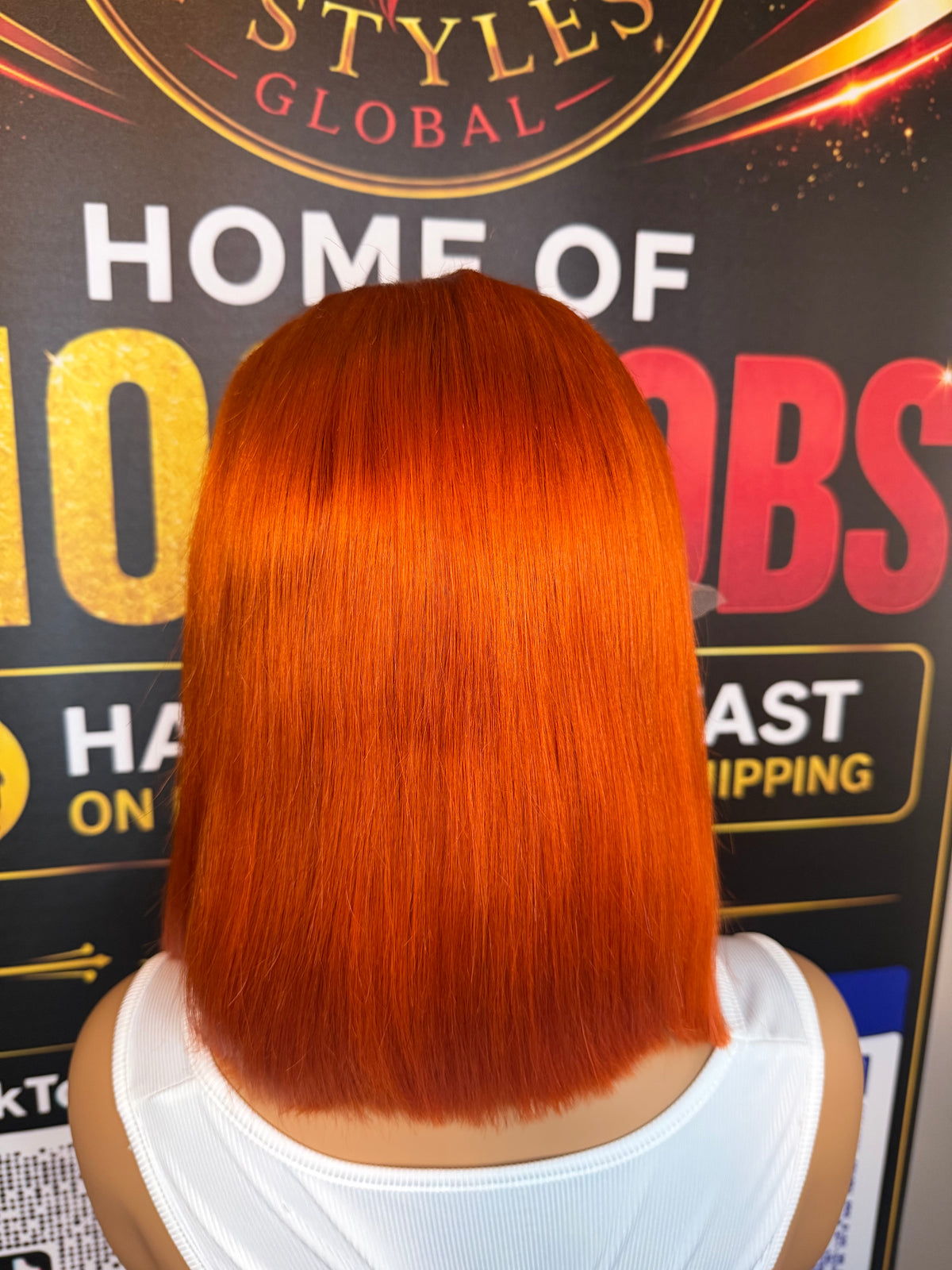 10 Inch Ginger #350 Bob Wig