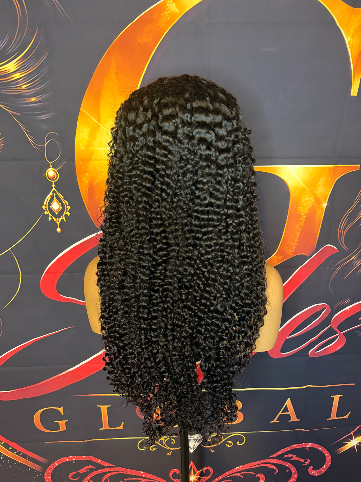 24 Inch Natural Pineapple Wave Wig
