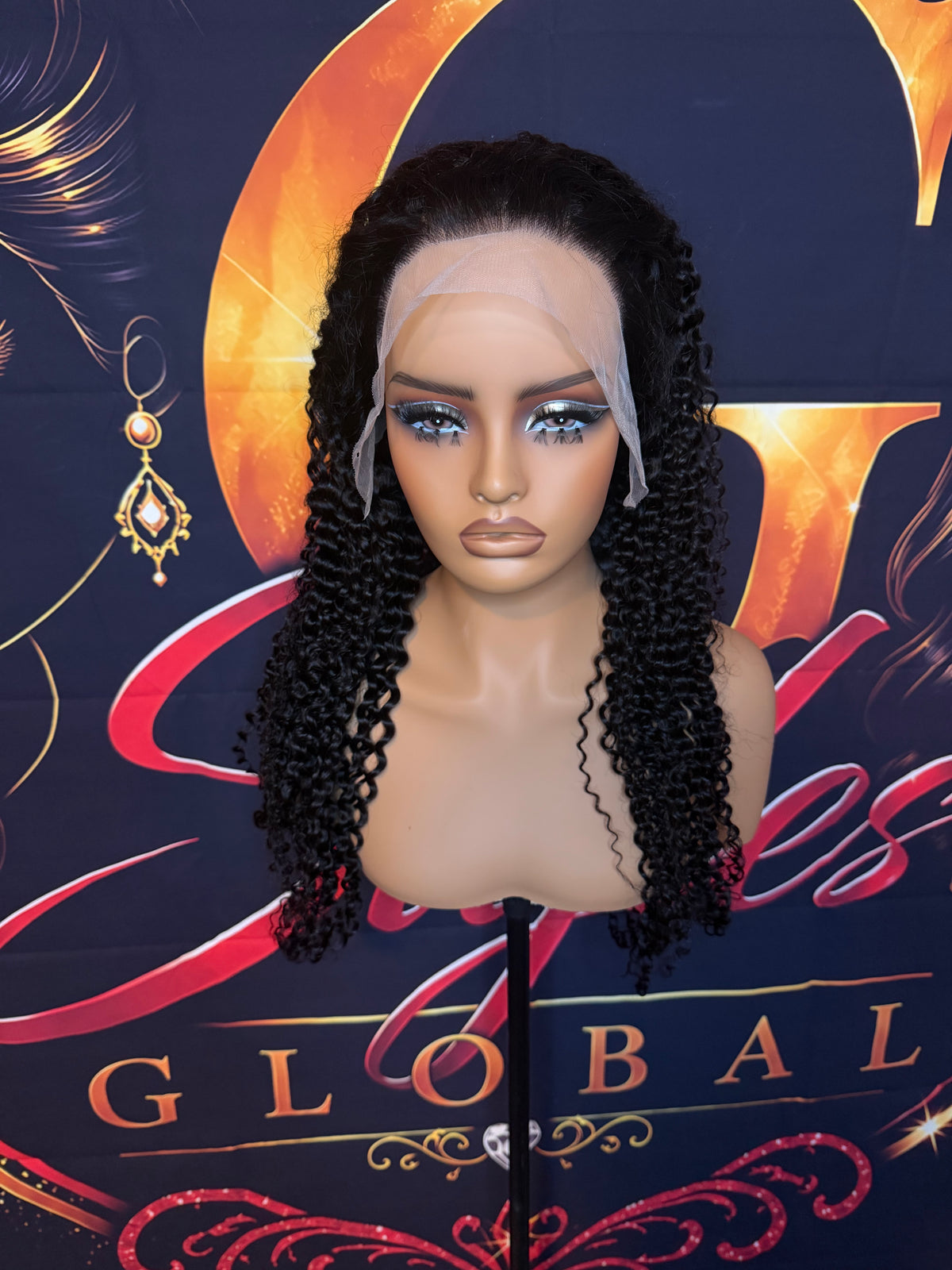 24 Inch Natural Pineapple Wave Wig