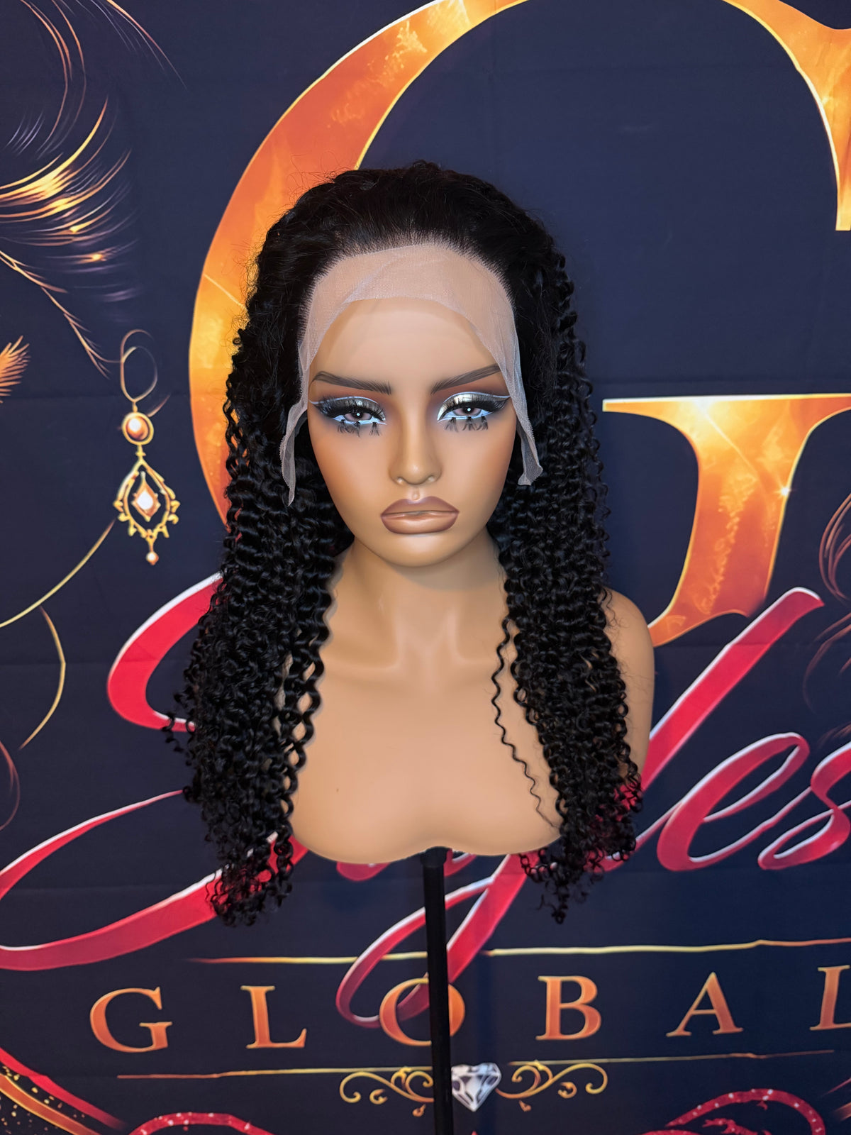 24 Inch Natural Pineapple Wave Wig