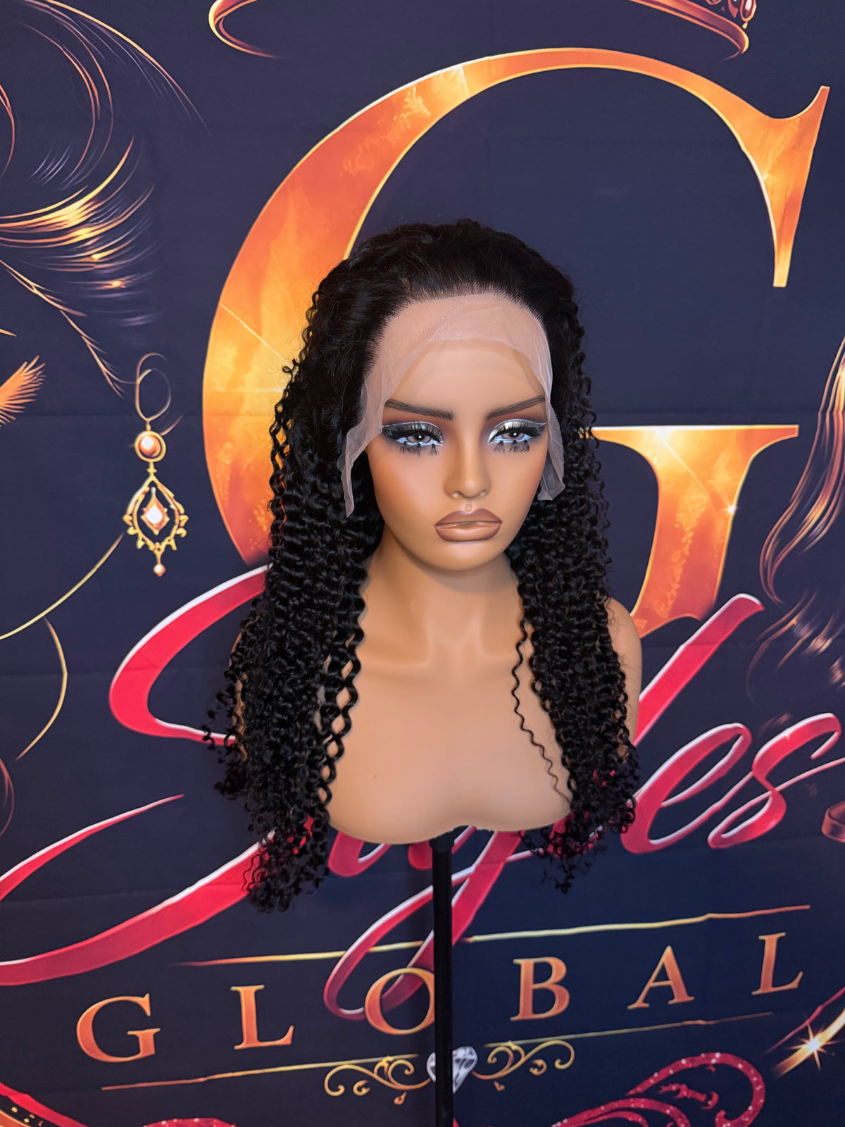 24 Inch Natural Pineapple Wave Wig