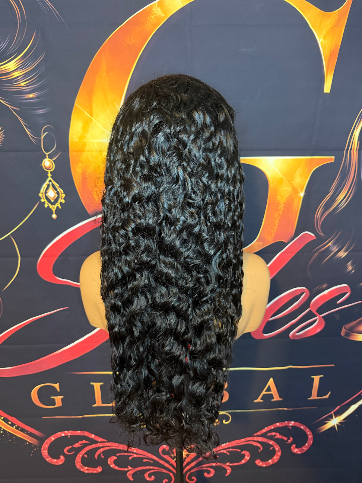 24 Inch Natural Water Wave Wig