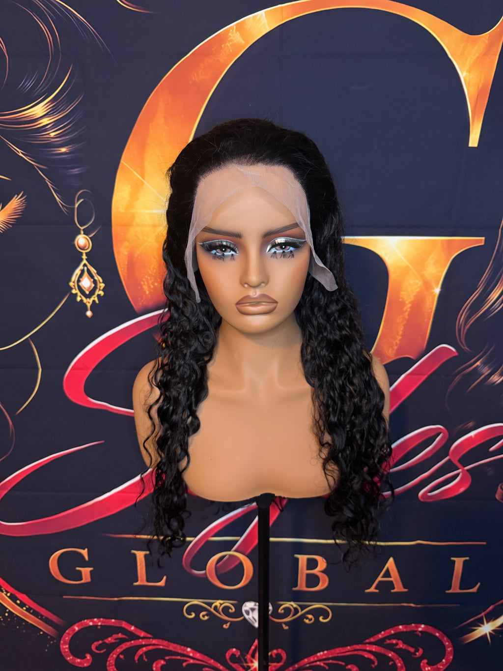 24 Inch Natural Water Wave Wig