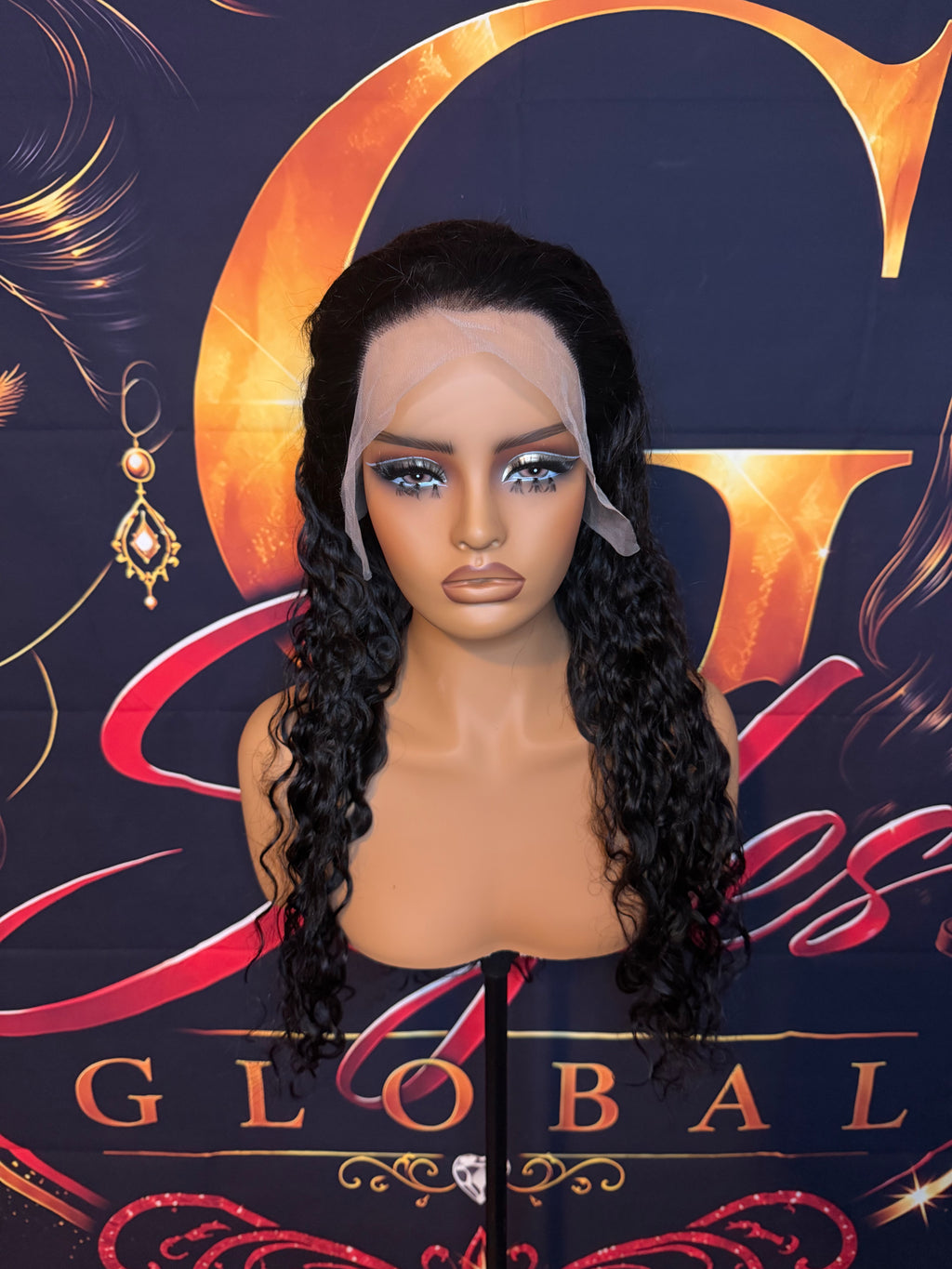 24 Inch Natural Water Wave Wig